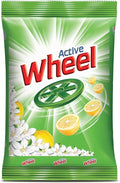 Active Wheel 2 in 1 Clean & Fresh Green Jasmine & Lemon Detergent Powder - (Pack of 1 100 gm 25 gm Extra) - Pouch