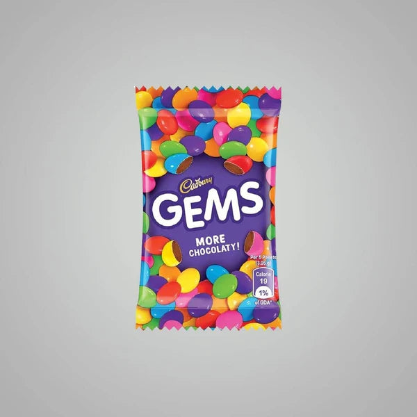 Cadbury Gems More Chocolaty! Milk Chocolate - (15.8 gm Pack Of - 1  MRP 10/-)