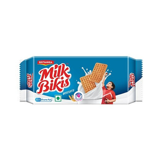 Britannia Milk Bikis Classic Milk Biscuits - (Pack of 1 50 gm 7.1 gm Extra, 14% Extra) (set of 96)